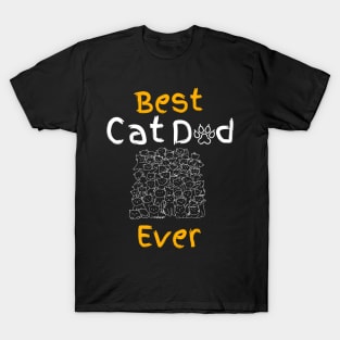 Best cat dad ever, Cat daddy pajamas T-Shirt